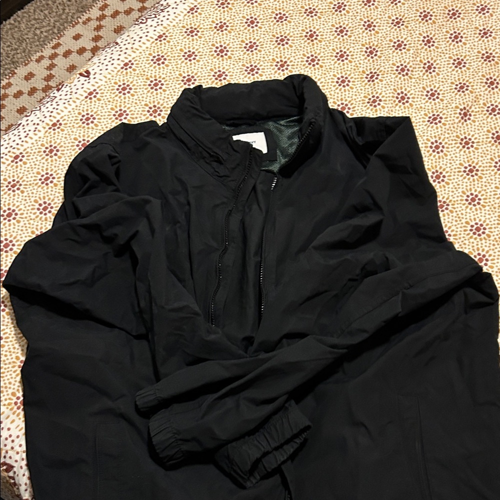 Old Navy Men's Black Windbreaker Jacket